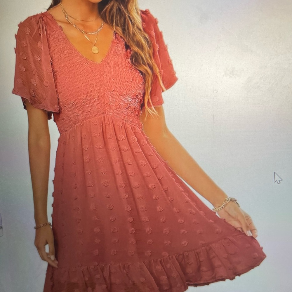 Boho Dress with Flutter Sleeves
